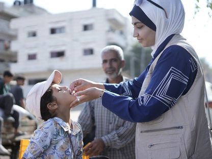 الصحة العالمية: استئناف التطعيم ضد شلل الأطفال بغزة السبت | الشرق للأخبار