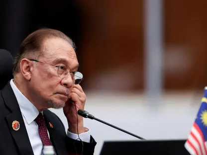 رئيس الوزراء الماليزي أنور إبراهيم خلال قمة آسيان، كوالالمبور، 26 أكتوبر 2025 - REUTERS