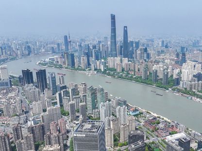 مشهد عام لمدينة شنغهاي الصينية. 15 أبريل 2024 - AFP