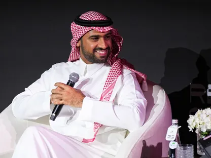 رئيس مؤسسة مهرجان البحر الأحمر السينمائي فيصل بالطيور أثناء مؤتمر إعلان تفاصيل الدورة الخامسة، جدة، السعودية، 4 نوفمبر 2025 - المكتب الإعلامي للمهرجان