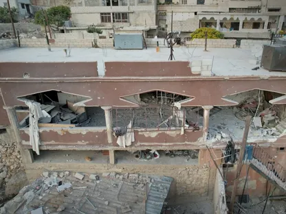 آثار دمار على منازل في بلدة بيت جن بريف دمشق بعد توغل للجيش إسرائيلي. 28 نوفمبر 2025 - وكالة الأنباء السورية