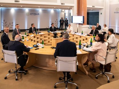 وزراء خارجية مجموعة السبع يجتمعون في جزيرة كابري في إيطاليا. 18 أبريل 2024 - @G7