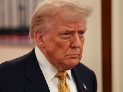 الرئيس الأميركي دونالد ترمب في الغرفة الشرقية بالبيت الأبيض. 16 يوليو 2025 - REUTERS