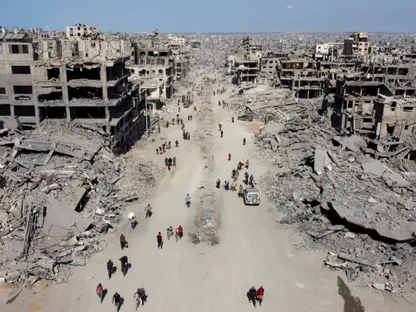 صورة جوية لمدينة غزة. 11 أكتوبر 2025 - REUTERS