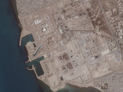 صورة بالأقمار الصطناعية لمحطة بوشهر للطاقة النووية بإيران. 26 مايو 2025 - REUTERS