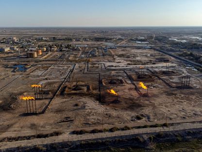 حقل ومنشأة نهر بن عمر النفطية بالقرب من مدينة البصرة الساحلية جنوب العراق - Getty Images