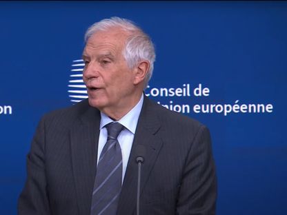مسؤول السياسة الخارجية في الاتحاد الأوروبي جوزيب بوريل خلال مؤتمر صحافي في بروكسل. 27 مايو 2024 - EU