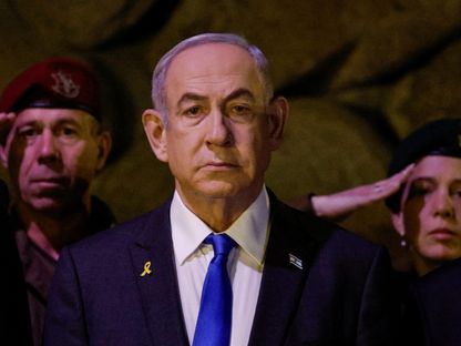رئيس الوزراء الإسرائيلي بنيامين نتنياهو خلال حضوره مناسبة في القدس. 6 مايو 2024 - Reuters