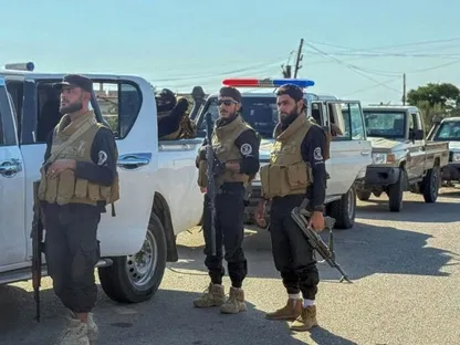 عناصر من قوات الأمن الداخلي التابعة للحكومة السورية. - سانا