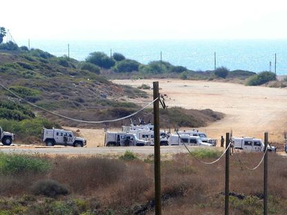 مركبات تابعة لقوة اليونيفيل على الحدود اللبنانية الإسرائيلية - UNIFIL