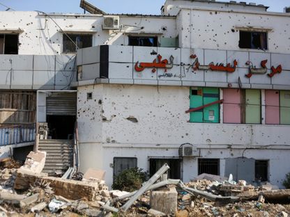 مركز البسمة لأطفال الأنابيب أكبر مركز للخصوبة في قطاع غزة بعد أن أصابته قذيفة إسرائيلية. 2 أبريل 2024 - REUTERS