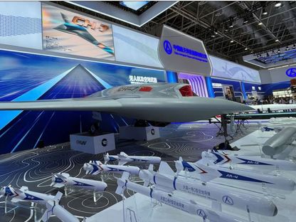 مسيرة صينية من طراز CH-7  خلال معرض للطيران في بكين. 13 نوفمبر 2024 - Reuters