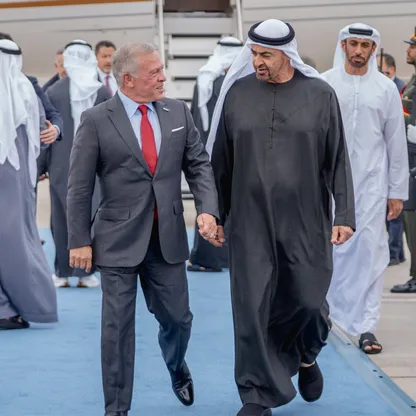 الإمارات والأردن يؤكدان رفض أي توجه إسرائيلي لضم الضفة أو تهجير الفلسطينيين