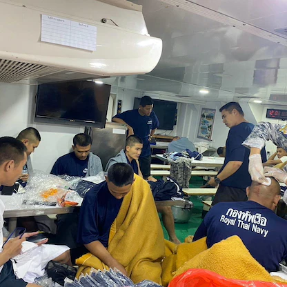 تايلندا.. البحث عن 31 مفقوداً من القوات البحرية بعد غرق سفينة