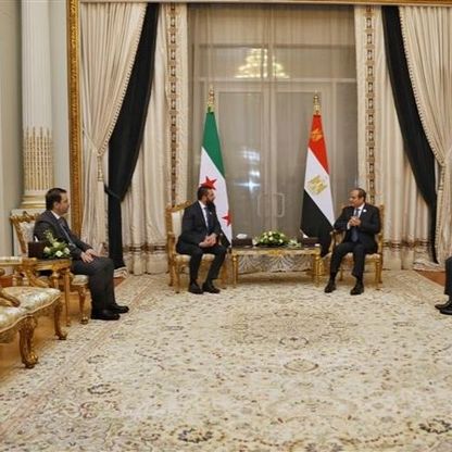 السيسي يجتمع مع الشرع لأول مرة في القاهرة
