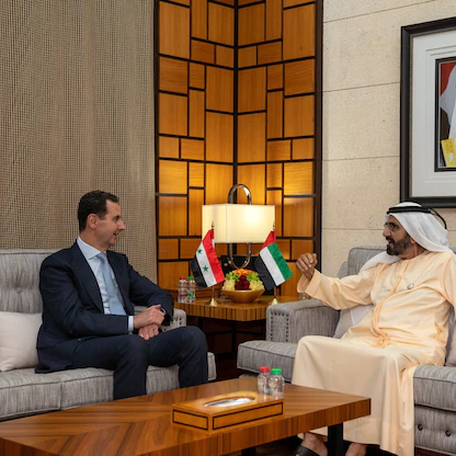 الأسد يزور الإمارات ويلتقي حاكم دبي وولي عهد أبوظبي