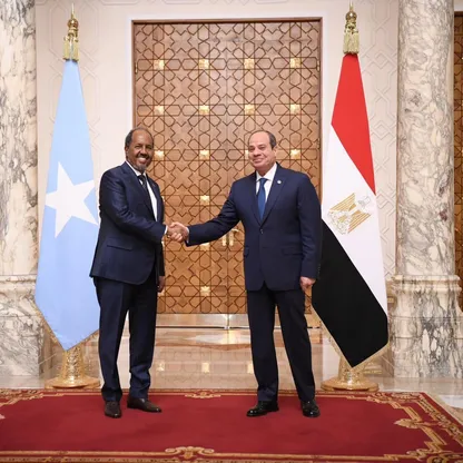 السيسي يبحث مع رئيس الصومال أوضاع القرن الإفريقي وأمن البحر الأحمر