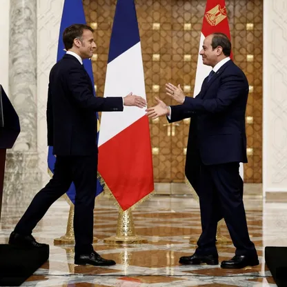 السيسي وماكرون يؤكدان دعم الخطة العربية بشأن غزة ورفض تهجير الفلسطينيين