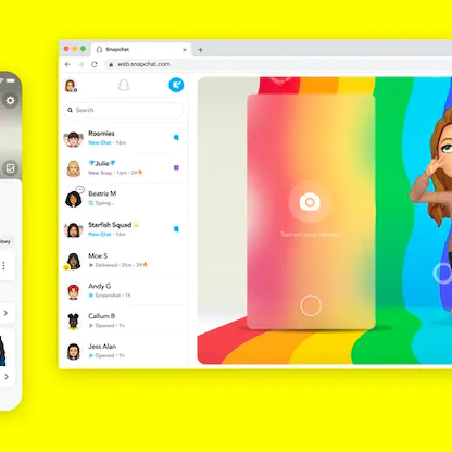 لأول مرة.. "سناب شات" يطلق خدماته عبر موقع للويب