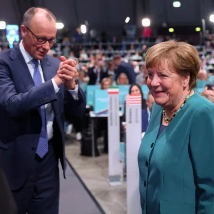 ميركل تفرض حضورها بمؤتمر المحافظين في ألمانيا.. وميرتس يرسخ قيادته