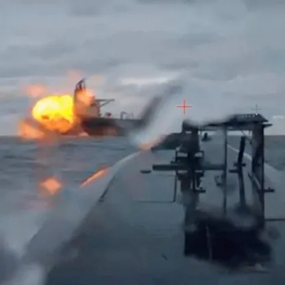 زوارق مسيرة أوكرانية تستهدف ناقلة نفط روسية في البحر الأسود