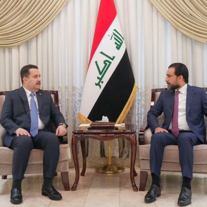 العراق.. السوداني يلتقي الحلبوسي ويؤكد أهمية الحوار بين القوى السياسية