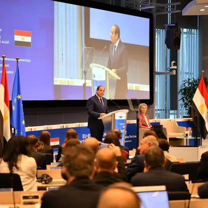 السيسي يدعو أوروبا لزيادة الاستثمار في مصر لـ"دعم استقرار جنوب المتوسط"