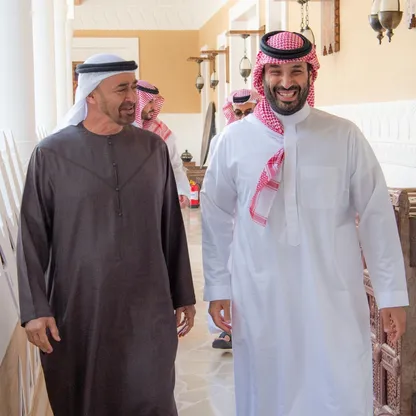 ولي العهد السعودي يلتقي الرئيس الإماراتي في الرياض