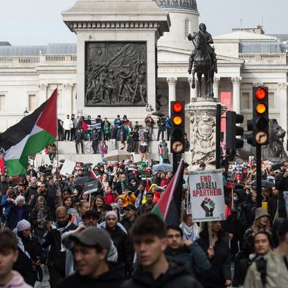 بريطانيا.. تظاهرات مؤيدة لفلسطين تخلق توتراً بين الحكومة والشرطة