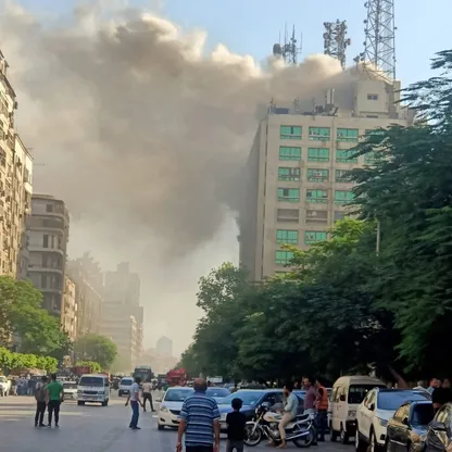 مصر.. حريق هائل في سنترال رمسيس يؤثر على خدمات الإنترنت بالقاهرة