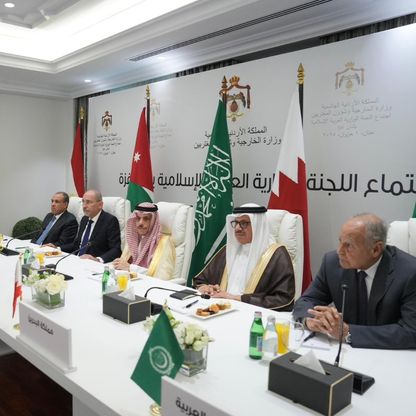 ملك الأردن يستقبل وفد اللجنة الوزارية العربية الإسلامية بشأن غزة