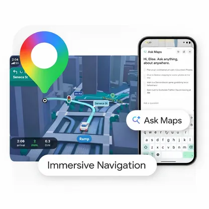 جوجل تكشف عن أكبر تحديث لـ Google Maps بقدرات "جيميناي"