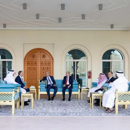 وفد عربي يعرض خطة إعادة إعمار غزة على ويتكوف في الدوحة