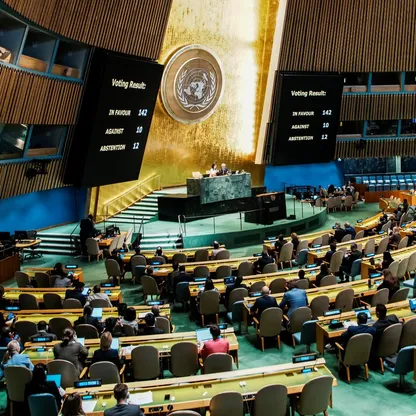 فلسطين ترحب بإقرار الأمم المتحدة "إعلان نيويورك" بشأن حل الدولتين