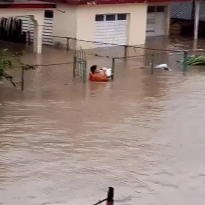 الفيضانات تغمر مناطق كوبية إثر إعصار ميليسا