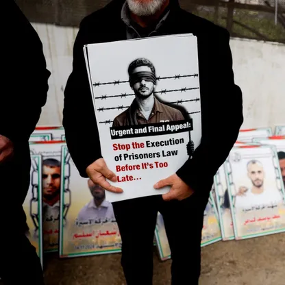 قانون إعدام الأسرى يحدث صدمة كبيرة في الشارع الفلسطيني