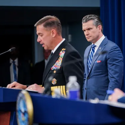 بحضور هيجسيث وكين.. قائد CENTCOM يطلع ترمب على خيارات ضرب إيران
