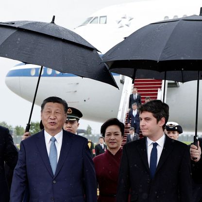 التوتر التجاري وحرب أوكرانيا على رأس أجندة مباحثات الرئيس الصيني في باريس