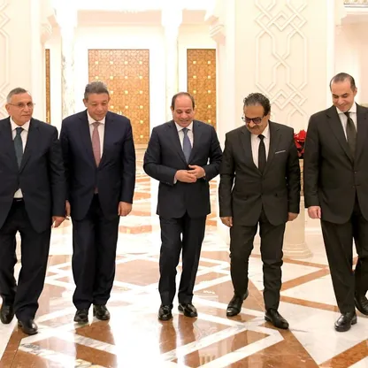 بعد فوزه.. السيسي يستقبل منافسيه في انتخابات الرئاسة