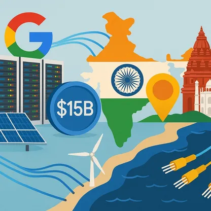جوجل تضخ 15 مليار دولار لإنشاء مركز بيانات للذكاء الاصطناعي في الهند