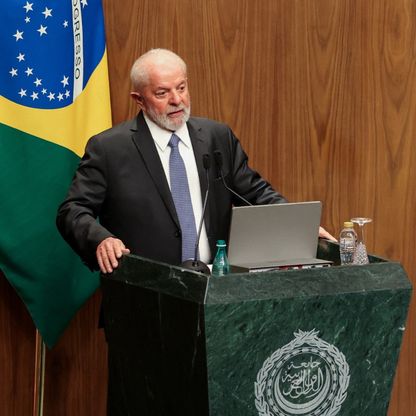 رئيس البرازيل يدعو من الجامعة العربية مجلس الأمن للاعتراف بفلسطين وإلغاء "الفيتو"