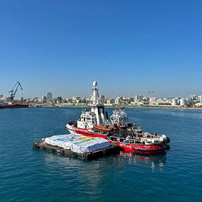 قبرص: مزيد من المساعدات في طريقها لغزة عبر الطريق البحري الجديد