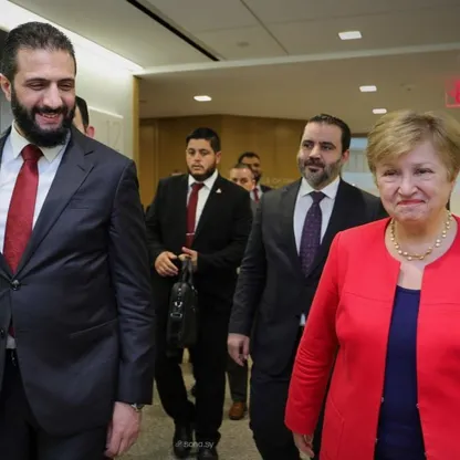 الشرع يستبق لقاء ترمب بالاجتماع مع مديرة صندوق النقد والجالية السورية
