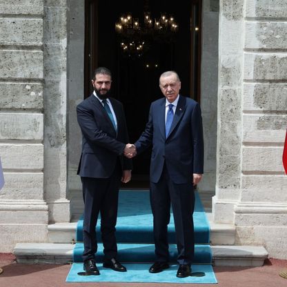 أردوغان يجري محادثات ثنائية مع الشرع في إسطنبول