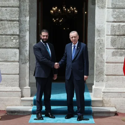 أردوغان يجري محادثات ثنائية مع الشرع في إسطنبول