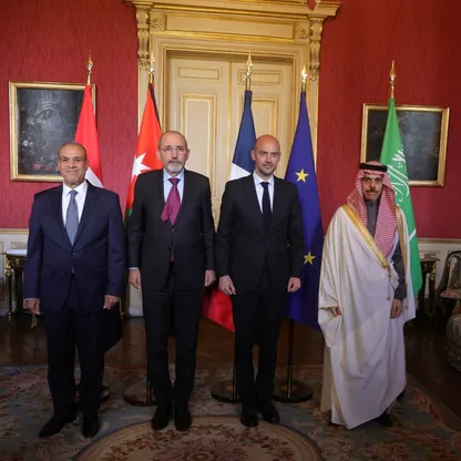 اجتماع رباعي في باريس لبحث وقف حرب غزة والدفع نحو حل الدولتين