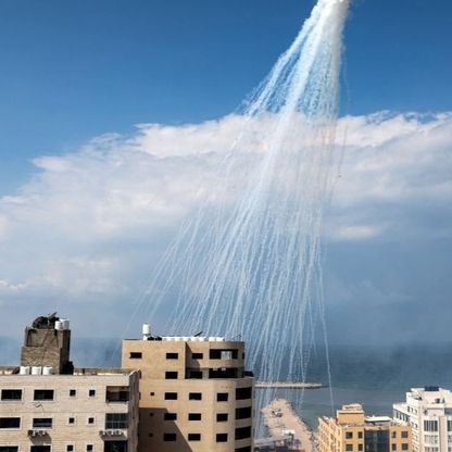 تقرير حقوقي يرصد قصف إسرائيل لجنوب لبنان بالفسفور الأبيض