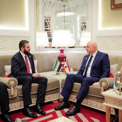 عون والشرع يبحثان ترسيم الحدود البحرية وملف النازحين