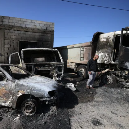 مستوطنون إسرائيليون يهاجمون قرى فلسطينية في الضفة وينفذون أعمالاً تخريبية