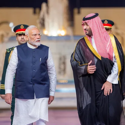 ولي العهد السعودي يستقبل رئيس الوزراء الهندي ويعقدان جلسة مباحثات